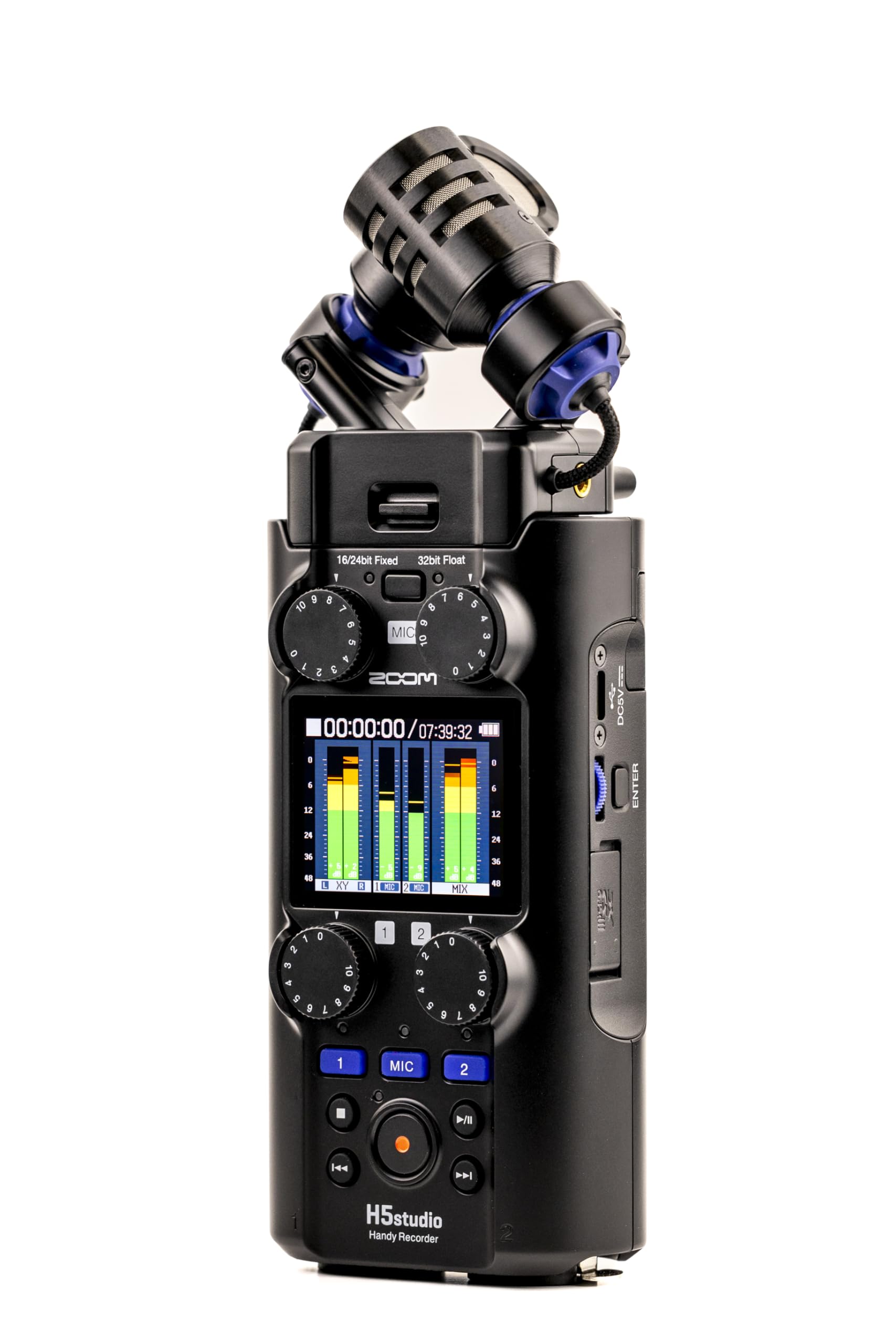 Zoom H5 Studio Handheld Recorder for Musicians, Podcasters & Filmmakers with Large Stereo Microphones, 2 Pro Quality Preamps, 6 Tracks of Recording, 32-Bit Float and USB Audio Interface - Image 8