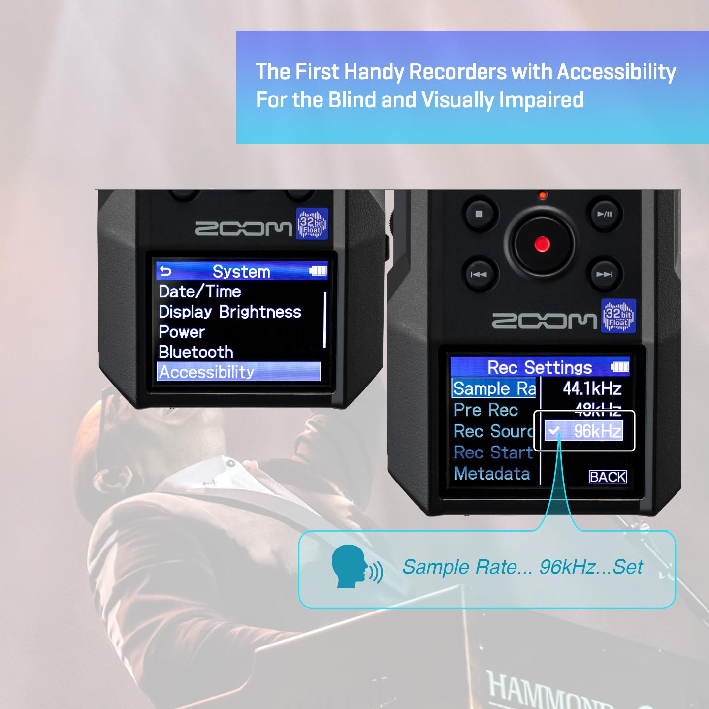 Zoom H6 Essential Handheld Recorder for Musicians, Podcasters & Filmmakers with Stereo Microphones, 4 XLR/TRS Inputs, 6 Tracks of 32-Bit Float Recording, & USB Audio Interface - Image 5
