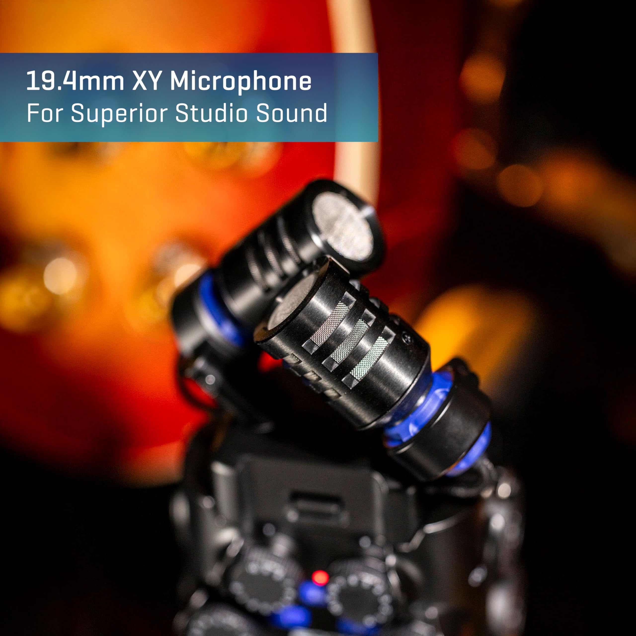 Zoom H6 Studio Handheld Recorder for Musicians, Filmmakers & Podcasters with Large Stereo Microphones, 4 Pro Quality Preamps, 8 Tracks of Recording, 32-Bit Float, Gain Knobs, and USB Audio Interface - Image 5
