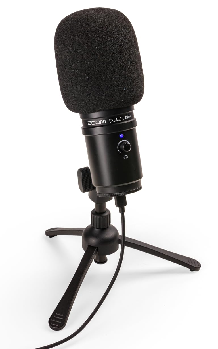 Zoom Zum-2, Podcast USB Microphone, Windscreen, USB Cable, for Recording, Podcasts, Music, Voice-Overs, Gaming, YouTube, Twitch, & Discord - Image 7